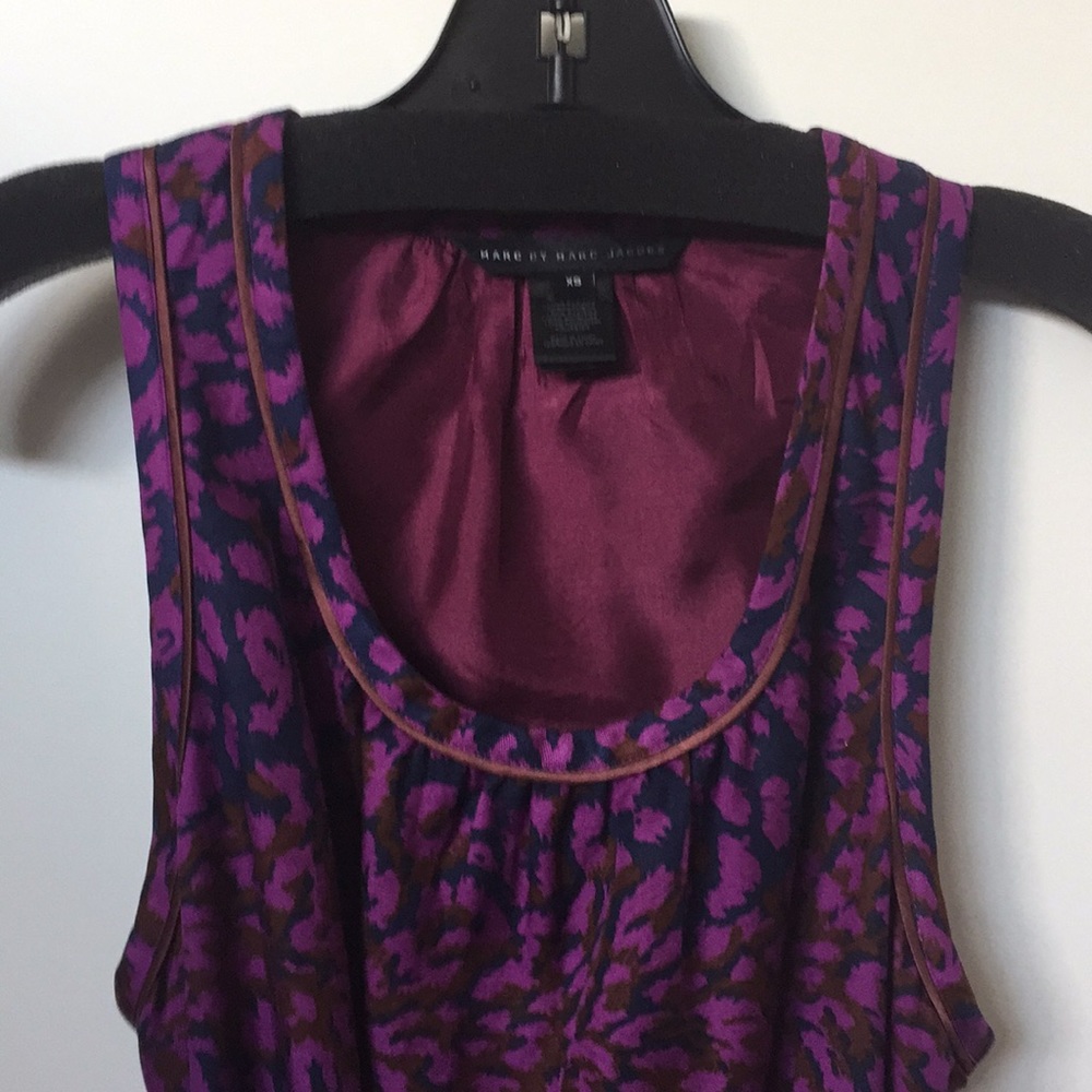 Marc by Marc Jacobs purple animal print dress